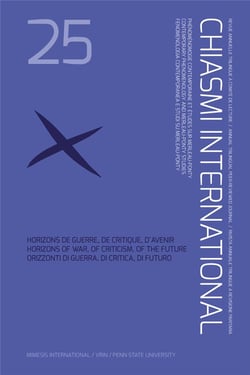 CHIASMI INTERNATIONAL n.25 : Horizons de guerre, de critique, d'avenir