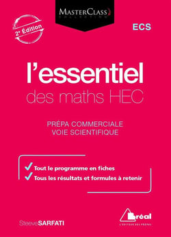 L'INDISPENSABLE DE MATHS HEC (ECS) - OPTIMAL