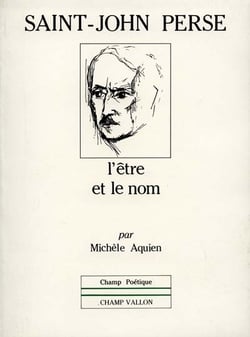 Saint-john perse, l'être et le nom