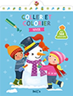 Colle et colorie - hiver