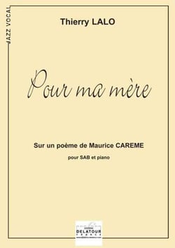 Pour ma mère pour choeur SAB et piano