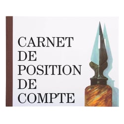 Carnet E x acompta - position de compte - 16 x 19,5 cm - 40pages