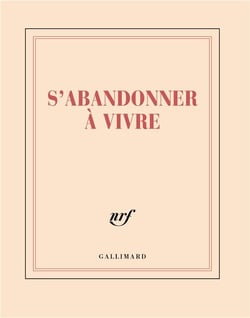 Carnet carré "S'abandonner à vivre" (papeterie)