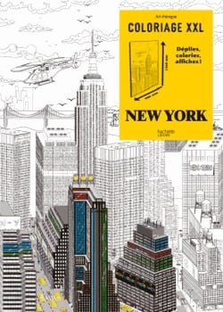 Art-thérapie - coloriages xxl - new york