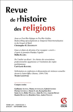 Revue de l'histoire des religions n.241/3 : Juillet-septembre 2024