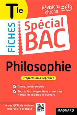 Fiches spécial bac : philosophie : terminale bac 2022 - tout le programme en 57 fiches, schémas-bilans et quiz