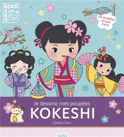 Je dessine mes poupées kokeshi