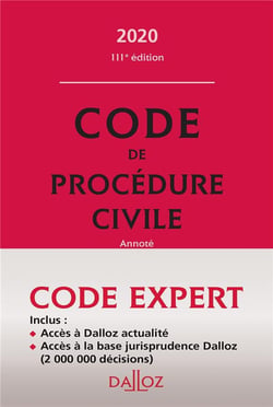 Code de procédure civile, annoté (édition 2020)