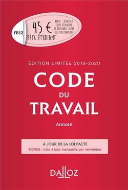 Code du travail (édition 2019/2020)