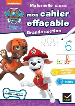 La Pat'Patrouille - mon cahier effaçable - GS