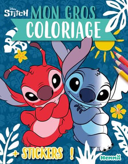 Disney Stitch - Mon gros coloriage + stickers ! (Stitch et Leroy)