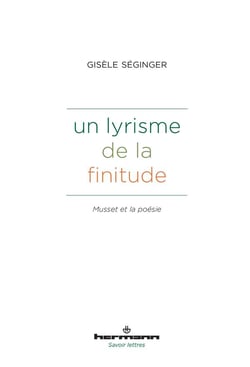 Un lyrisme de la finitude : Musset et la poésie