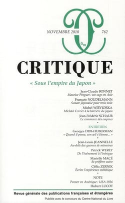 Revue Critique n.762 : sous l'empire du Japon