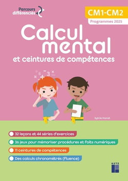 Calcul mental et ceintures de compétences - CM1-CM2 (édition 2025)