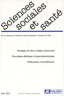 Revue sciences sociales et sante n.30 - vol. 2 - juin 2012