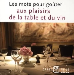 Les mots pour goûter au plaisir de la table et du vin