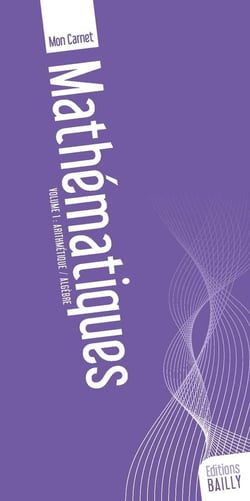 Mon carnet de mathématiques Tome 1 - arithmétique et algèbre