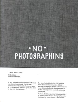 Timm rautert no photographing