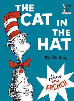 The cat in the hat - in english and french