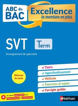 ABC du bac excellence Tome 8 : science de la vie et de la terre - terminale (édition 2020)
