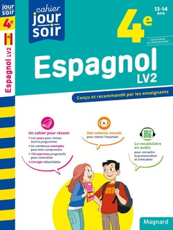 Cahier du jour / cahier du soir : espagnol - 4e - LV2