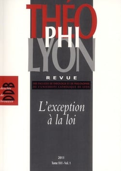 THEOPHILYON n.16/1 : mars/avril 2011
