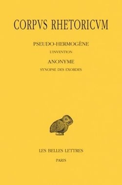 Corpus rhetoricum Tome 2 - l'invention