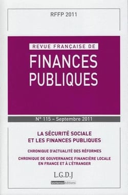 Revue francaise de finances publiques n.115