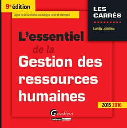 L'essentiel de la gestion des ressources humaines, 2015-2016