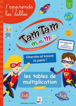 Tam Tam multimax : les tables de multiplication - niveau 1