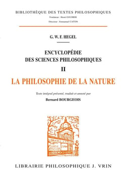 Encyclopedie des sciences philosophiques t.2 - philosophie de la nature
