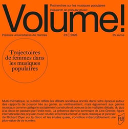 Volume ! n.23/1 : Trajectoires des femmes dans les musiques populaires