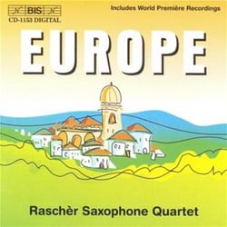 Europe - quatuor pour saxophone (Xenakis, Penderecki, Hindemith, Norgard)