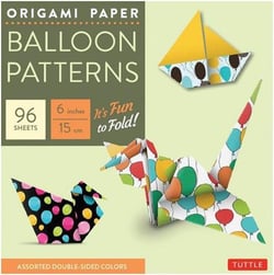 Origami Paper Ballon Patterns Small 6" /anglais
