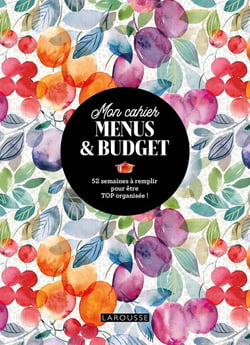 Mon cahier menus & budget : 52 semaines à remplir pour être TOP organisée !