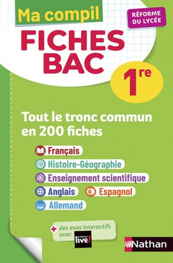 Ma compil fiches bac Tome 1 : toutes les matières - 1re (édition 2020)