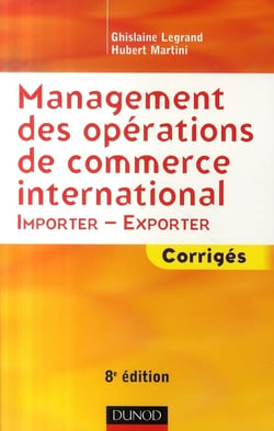 Management des  opérations de commerce internationale - corrigés