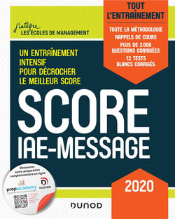 Score iae-message : tout l'entraînement (édition 2020)