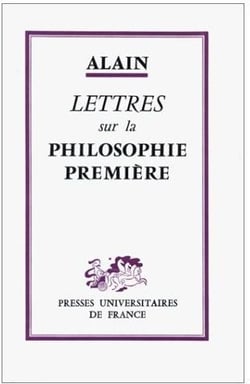Lettres sur la philosophie première