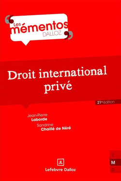 Droit international privé. 21e éd.