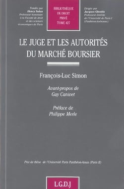 Le juge et les autorites du marche boursier - vol427