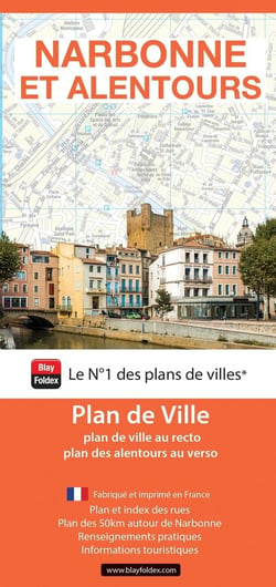 Narbonne et alentours : Plan de ville (édition 2025)