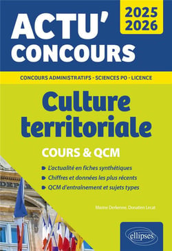 Actu' concours : Culture territoriale 2025-2026 (édition 2025/2026)