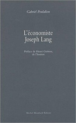 L'économiste Joseph Lang