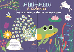 Meli-melo a colorier les animaux de la campagne