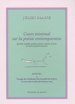 Cours minimal sur la poésie contemporaine