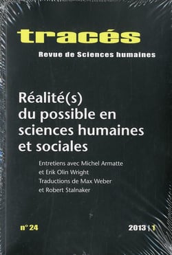 Tracés, n° 24/2013 : Réalité(s) du possible en sciences humaines et sociales