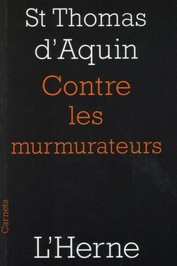 Contre les murmurateurs