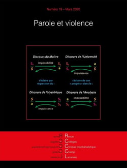 Revue des collèges cliniques du champ lacanien n.19 : parole et violence