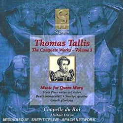 Tallis : Intégrale de l'oeuvre vol.3